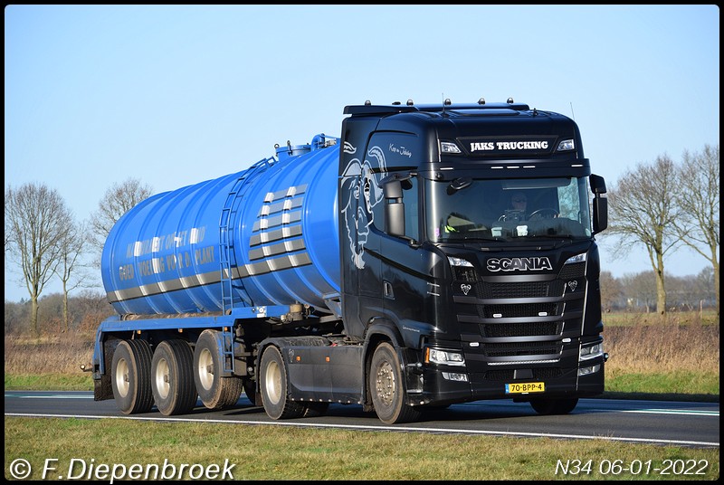 70-BPP-4 Scania S50 Jaks Trucking-BorderMaker - Rijdende auto's 2022