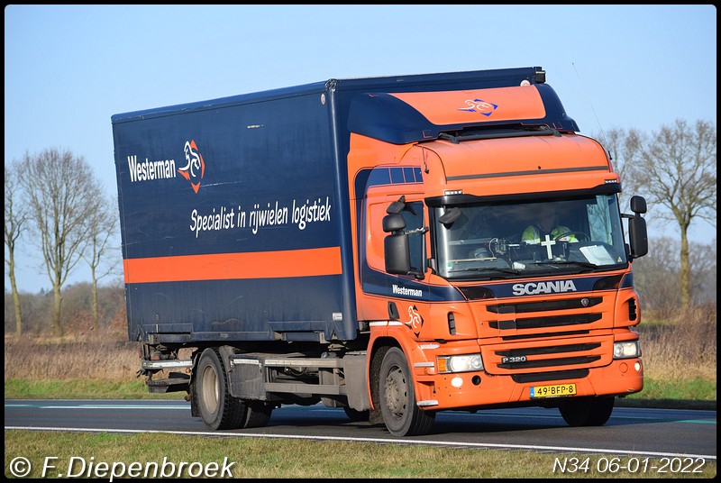 49-BFP-8 Scania P320 westerman-BorderMaker - Rijdende auto's 2022