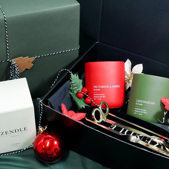 Christmas bundle gifts - candle WWW.ZENDLE.SG SCENTED Candle
