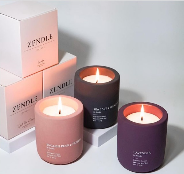 zendle candles WWW.ZENDLE.SG SCENTED Candle