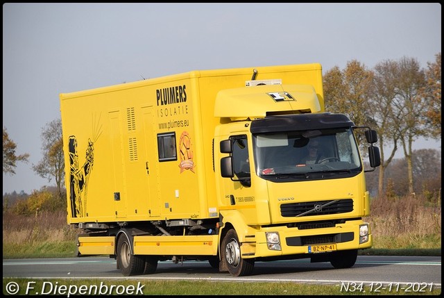 BZ-NP-41 Volvo FL Pluimers-BorderMaker Rijdende auto's 2021