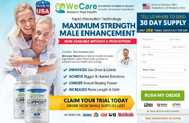 WeCare-Testo-Male-Enhancement (1) WeCare Testo Reviews, Working & Free Trial Cost In The USA