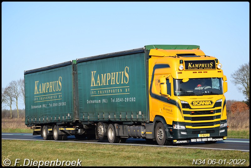 71-BLF-3 Scania R410 Kamphuis-BorderMaker - Rijdende auto's 2022