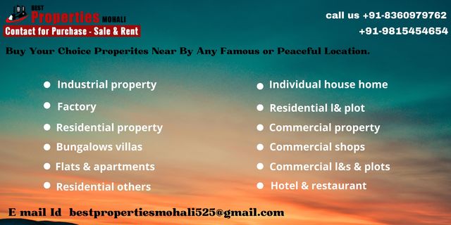 Properties for sale in Mohali Properties for sale in Mohali