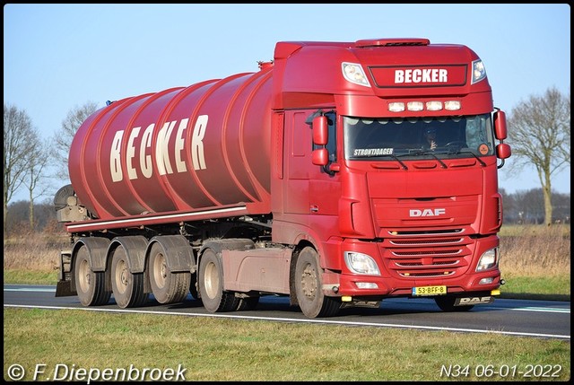 53-BFF-8 DAF 106 Becker-BorderMaker Rijdende auto's 2022