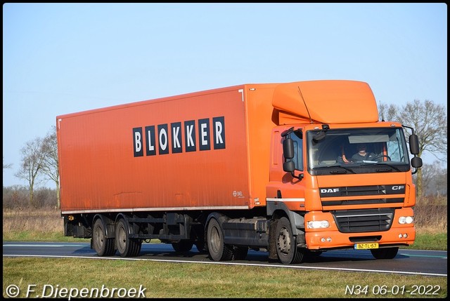 BZ-TL-57 DAF CF Blokker-BorderMaker Rijdende auto's 2022