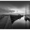 Comox Docks 2021 19 - Black & White and Sepia