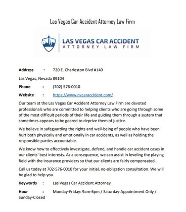 Las Vegas Car Accident Atto... - Anonymous
