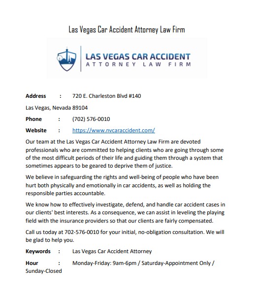 Las Vegas Car Accident Attorney Law Firm Picture Box