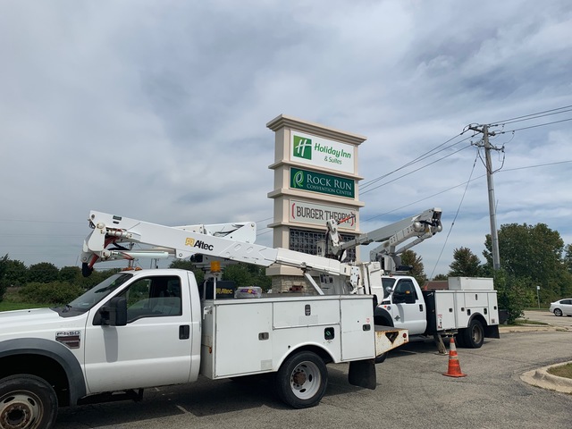 gas station led lighting Malik Electrical Lighting & Sign Services Inc.