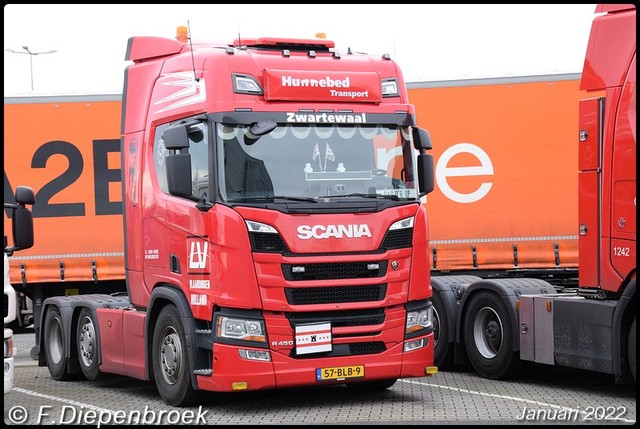 57-BLB-9 Scania R450 Hunnebed Transport-BorderMake 2022