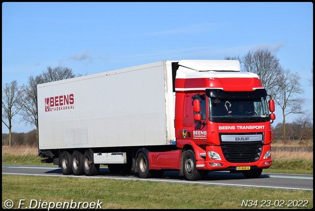 01-BHK-6 DAF CF Beens Stadskanaal-BorderMaker Rijdende auto's 2022