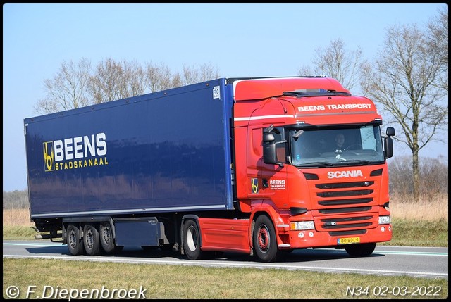 80-BDL-1 Scania R410 Beens-BorderMaker Rijdende auto's 2022
