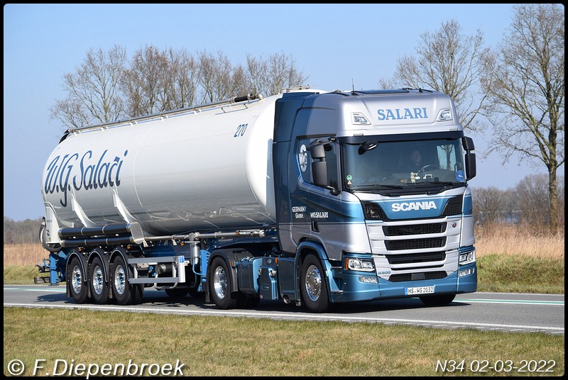 HS WG 2032 Scania R500 Salari-BorderMaker - Rijdende auto's 2022