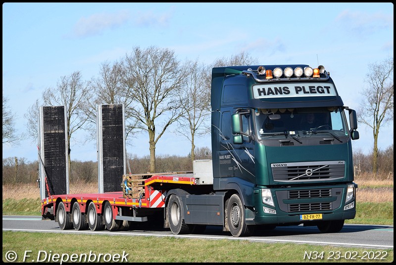 BZ-FR-77 Volvo FH3 Hans Plegt-BorderMaker - Rijdende auto's 2022