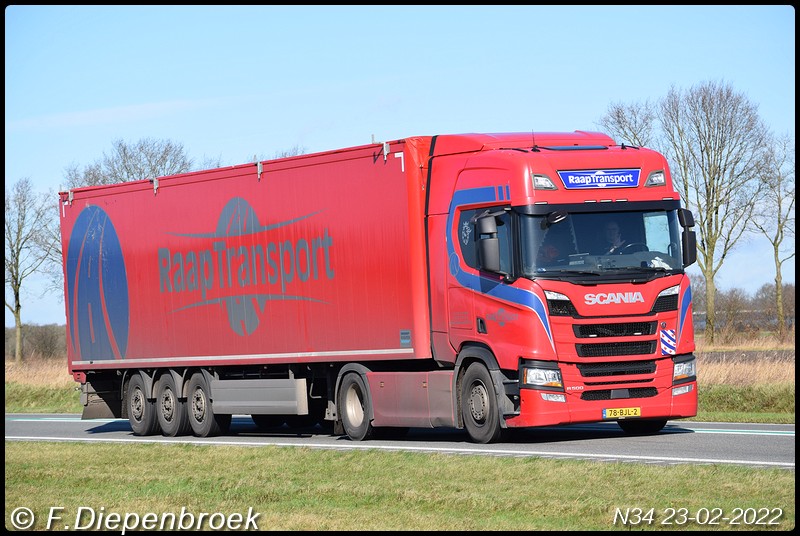 78-BJL-2 Scania R500 Raap Transport-BorderMaker - Rijdende auto's 2022