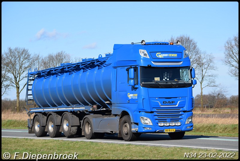 88-BLV-6 DAF 106 De Groot Zevert-BorderMaker - Rijdende auto's 2022