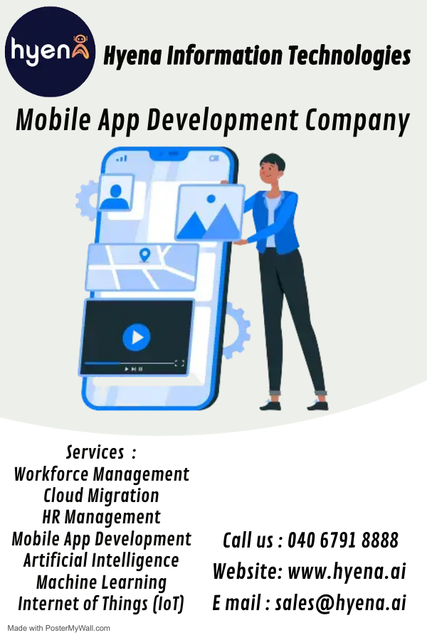 mobile app development - Made with PosterMyWall mobile app development company India USA