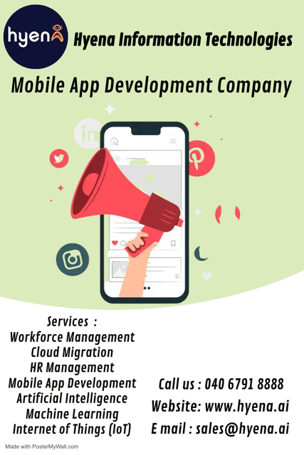mobile app development - Made with PosterMyWall (2 mobile app development company India USA
