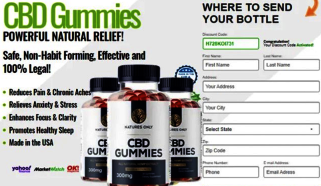 Natures Only CBD Gummies Picture Box
