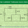 For the circuit shown in the figure(figure 1) find the current through each resistor.
