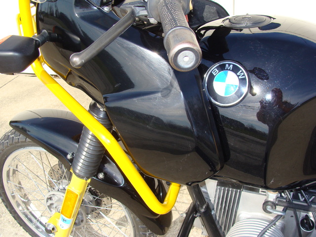 DSC03332 SOLD 3.22.....#0230310 1991 BMW R100GS, BLACK & YELLOW 39,000 MI.