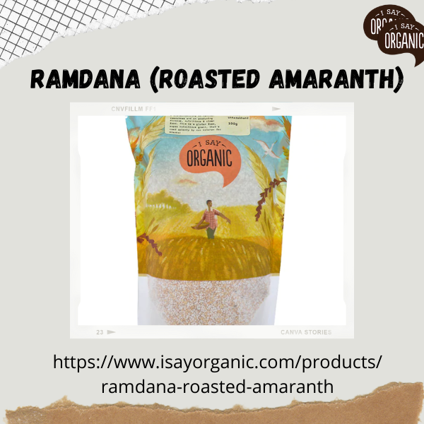 Ramdana Roasted Amaranth s42u1g mark organic