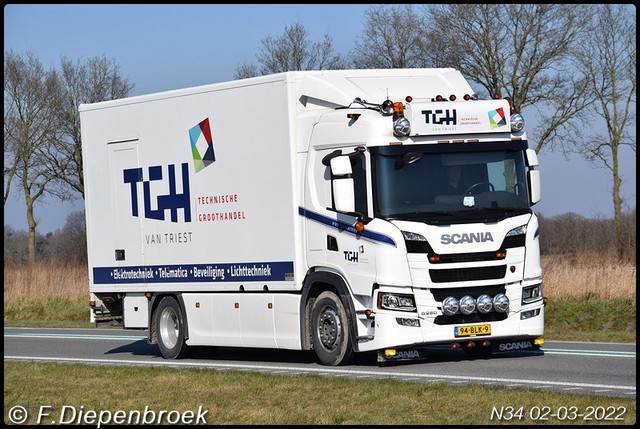 94-BLK-9 Scania G280 TGH van Triest-BorderMaker Rijdende auto's 2022