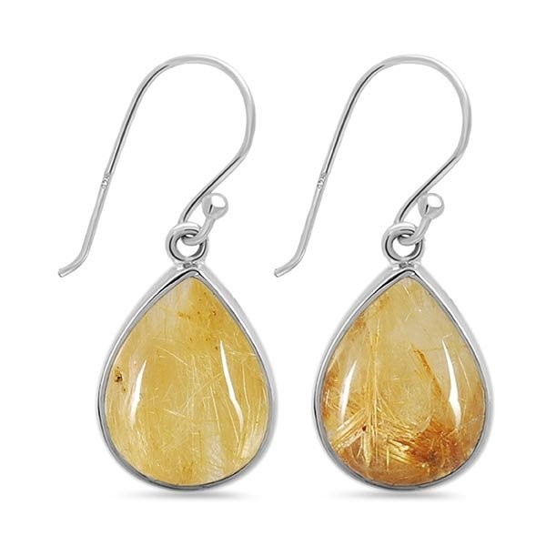 Golden Rutile Earrings Picture Box