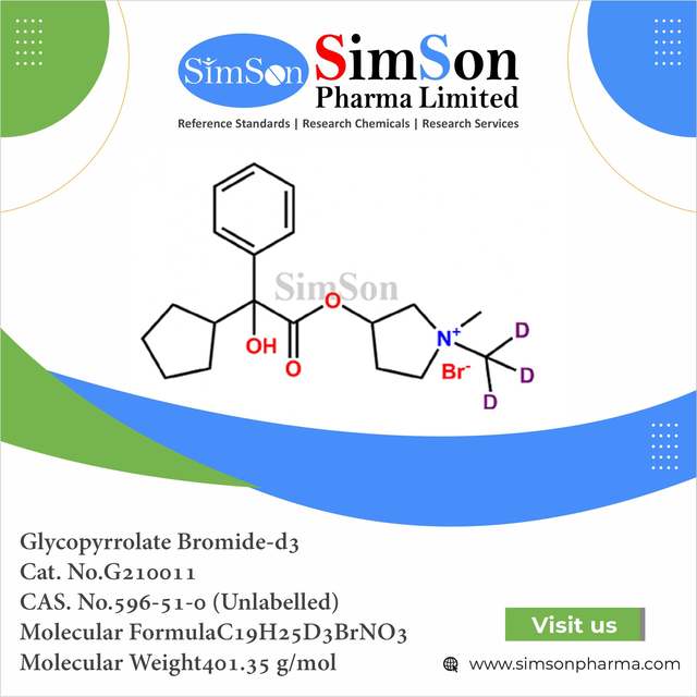 Glycopyrrolate Bromide-d3 - Simson Pharma Limited Glycopyrrolate Bromide-d3 - Simson Pharma Limited