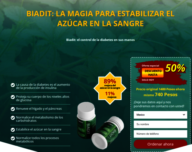 Biodit Precio farmacia guadalajara Biadit cÃ¡psulas para que sirve