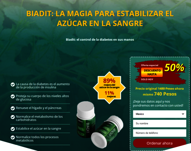 Biodit Precio farmacia guadalajara Biadit cápsulas para que sirve
