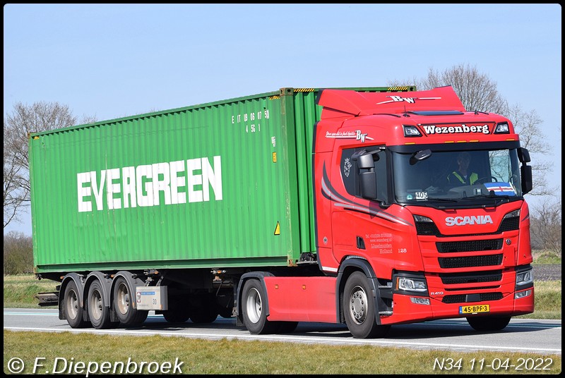 5-BPF-3 Scania R410 Wezenberg-BorderMaker - Rijdende auto's 2022