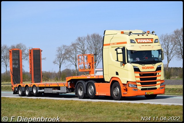 44-BPH-2 Scania R450 Riwal-BorderMaker Rijdende auto's 2022