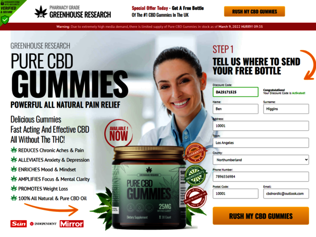 What Is Special Feature In Greenhouse Pure CBD Gum Picture Box