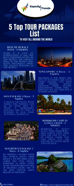 5 Top TOUR PACKAGES List (1) Picture Box