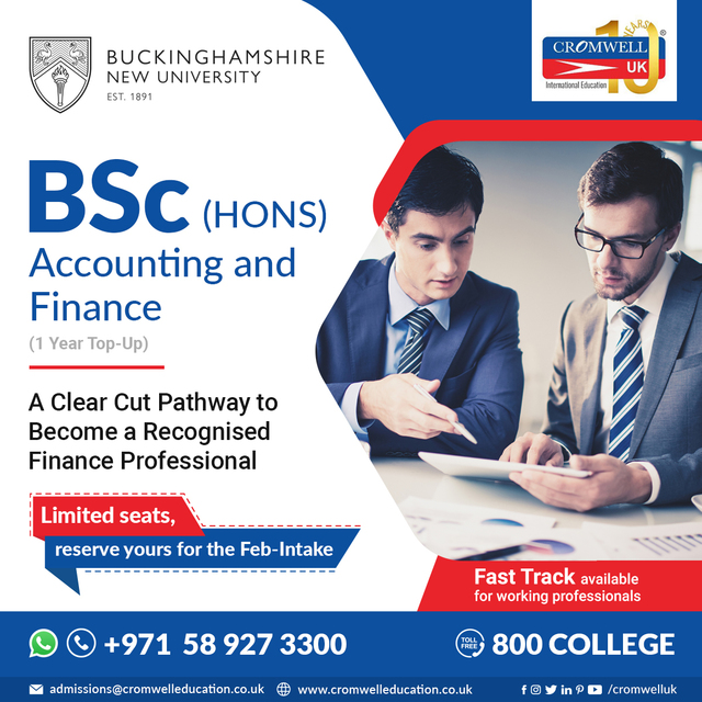 BSc Honours accounting and finance Courses in Duba BSc Honours accounting and finance Courses in Dubai, UAE