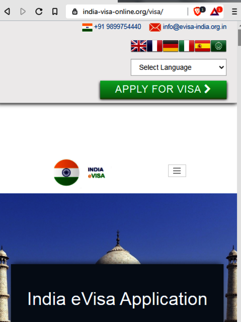 IVO.ORG-LOGO INDIAN Visa Application HEAD OFFICE -  VİZE GÖÇ KONSOLOSLUĞU CYPRUS