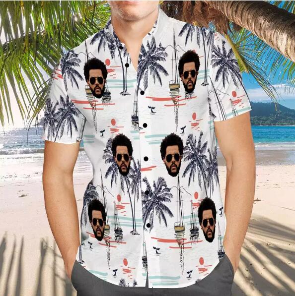 The Weeknd Hawaiian Shirt Chinoiserie Print Hawaii The Weeknd Merch