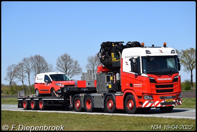 31-BPL-5 Scania R500 Wagenborg-BorderMaker Rijdende auto's 2022