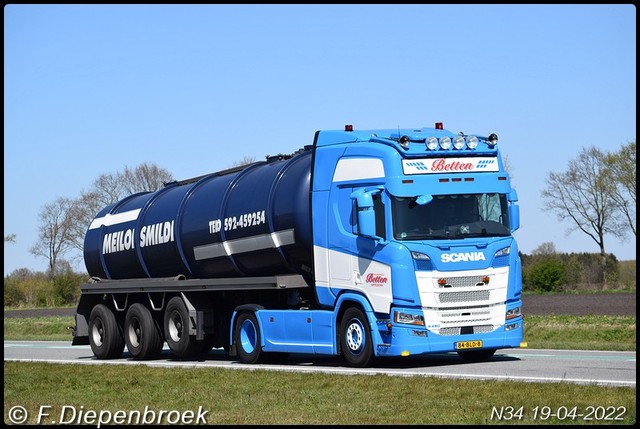 84-BLD-8 Scania R450 Betten-BorderMaker Rijdende auto's 2022