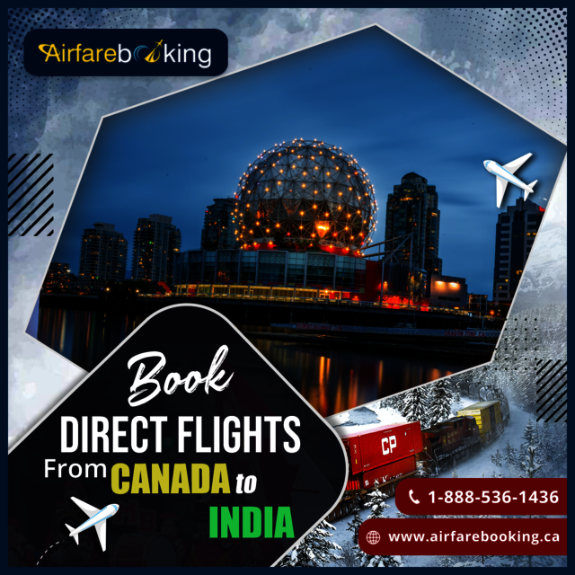 Book Direct Flights from Canada to India Airfarebookingca