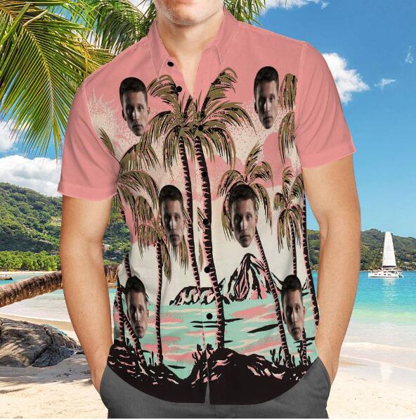Nf Hawaiian Shirt Pink Coconut Grove Hawaiian Shir NF Merch