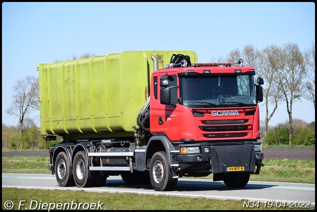 44-BFF-8 Scania G450 Gemeente Borger Odoorn-Border Rijdende auto's 2022