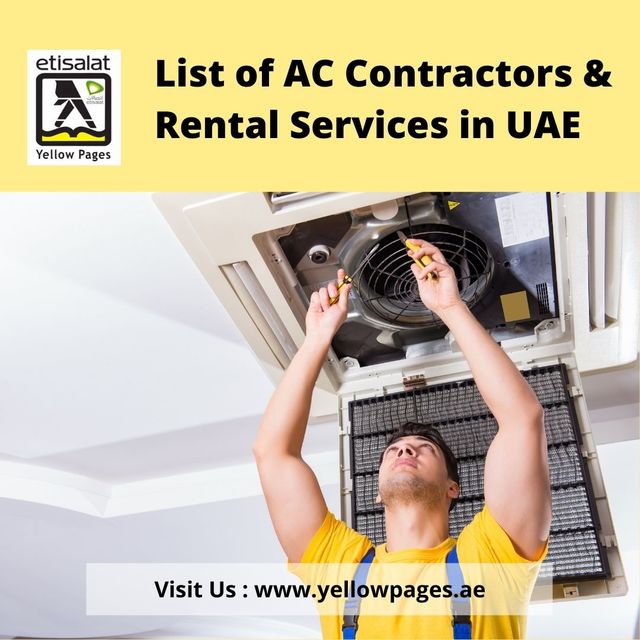 Visit Us  www.yellowpages.ae List of Air Conditioning Contractors & Rental in UAE