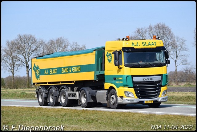 11-BLJ-2 DAF 106 AJ Slaat-BorderMaker Rijdende auto's 2022