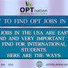 How To Find OPT Jobs In USA - Picture Box