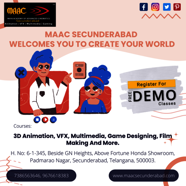 Animation Is About Creating The Illusion Of Life Maac Secunderabad