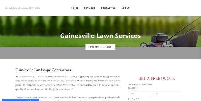 gainesville tx lawn service Picture Box