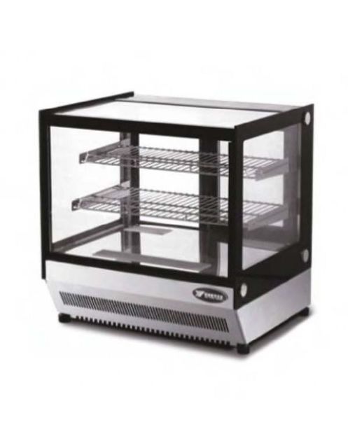 square glass cake display commercial refrigeration
